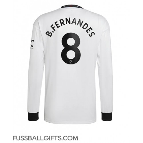Manchester United Bruno Fernandes #8 Fußballbekleidung Auswärtstrikot 2022-23 Langarm